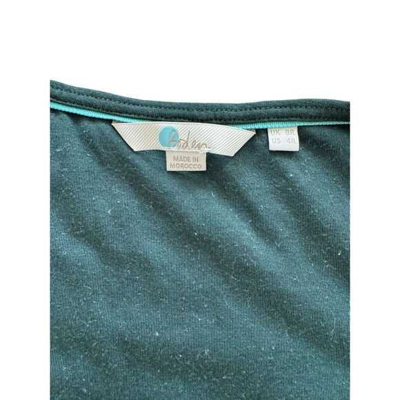 Boden Mabel Lock And Key Ruched Waist Jersey Dress Size 4R Casual Classic Preppy - Picture 6 of 6